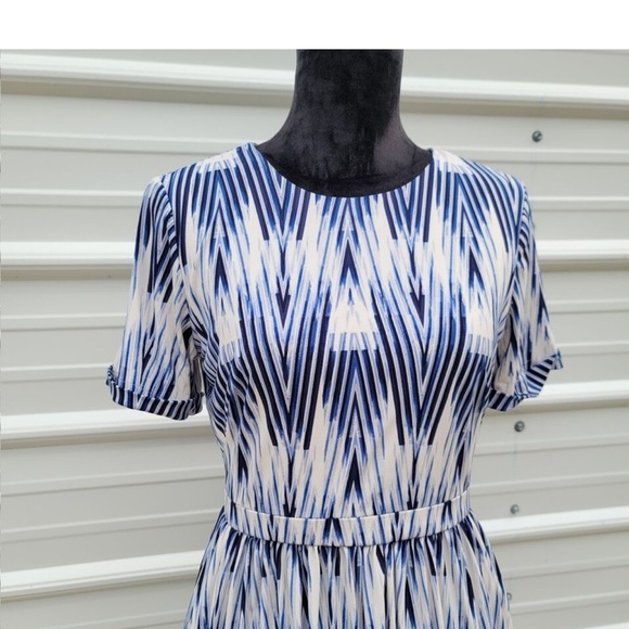 Maggy London Womans Blue Champaine Dress Fit Flare Pockets A-Line Short … - Picture 8 of 10